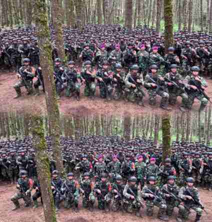 KASKORMAR TINJAU KESIAPAN PRAJURIT MARINIR DI DAERAH LATIHAN